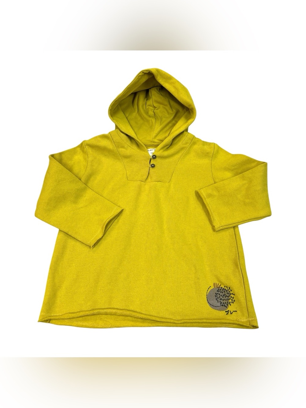 Play Up Kids Green Hoodie Pullover Sweater Size 3T Organic Cotton Sustainable